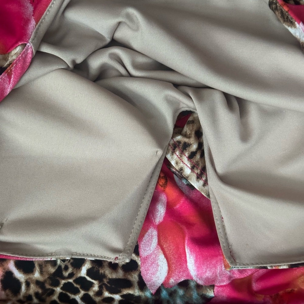 Va Va Voom Pink Floral and Leopard Long Sleeve Dress - Picture 6 of 6